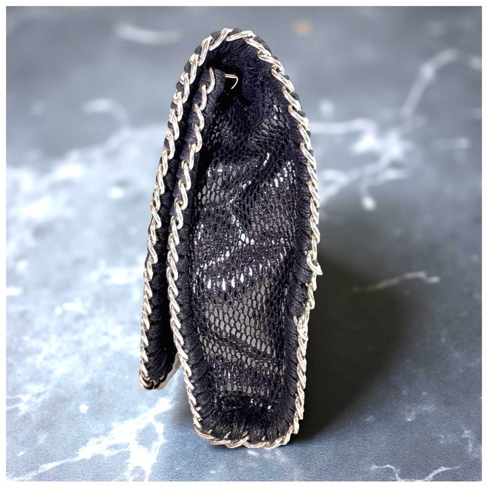TARNISH Metallic Chain-Trim Clutch - Picture 4 of 12
